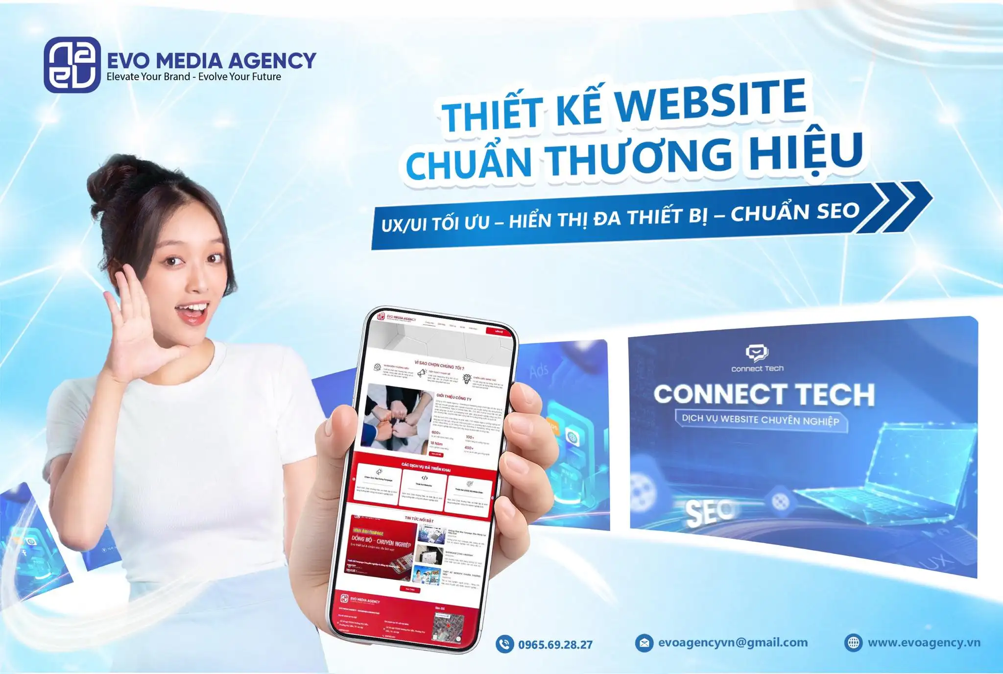 thiết kế website chuyên nghiệp evo agency