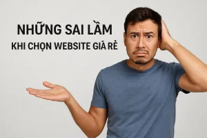 Sai lầm phổ biến khi lựa chọn website giá rẻ