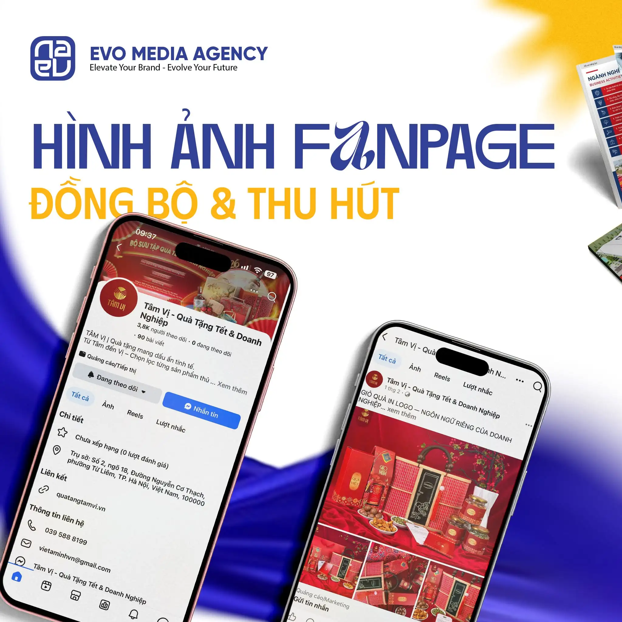 Fanpage đồng bộ hình ảnh thương hiệu chuyên nghiệp